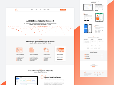 Apricot - Website apricot branding company website design illustration sketch typography website