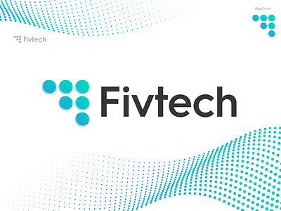 Fivtech Logo Design brand identity branding clever color icon identity identity design illustration interface logo mark minimal shape symbol technology typography ui ux vector web