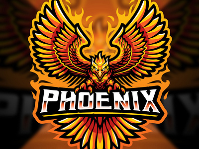 PHONIX abstractlogo app branding brandingidentity design eagle logo illustration logo mark ui vector