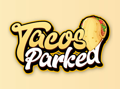 TACOS PARKED abstractlogo app branding brandingidentity design illustration logo mark ui vector