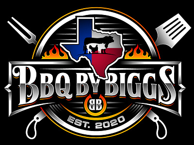 BBQ BY BIGGS LOGO DESIGN abstractlogo app branding design illustration logo mark ui ux vector