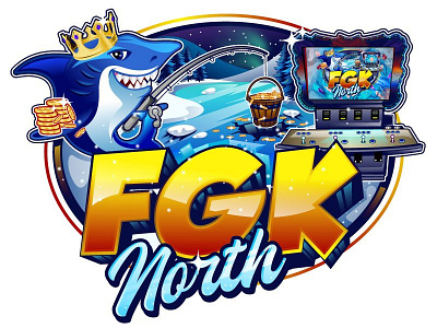FGK NORTH GAME STORE LOGO DESIGN abstractlogo app branding design illustration mark vector