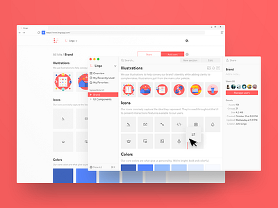 Lingo app mac app mockup product design visual design web app