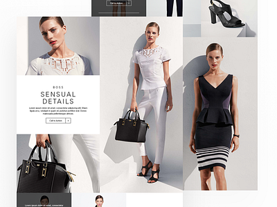 E-commerce Landing Page digital design e commerce fashion grid landing page layout visual design