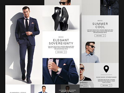 Clothing Collection Landing Page clothing collection digital design e commerce fashion grid landing page layout throwback visual design