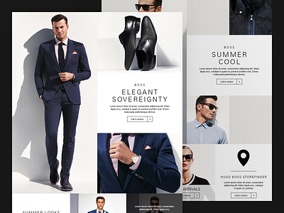 Clothing Collection Landing Page by Henrique Ourique on Dribbble