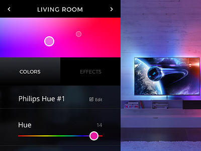 Day 01 : Philips Hue Concept color color wheel concept philips hue spectrum