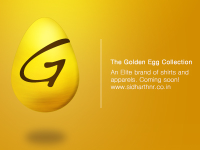 Golden Egg Collection clothing egg gold logo