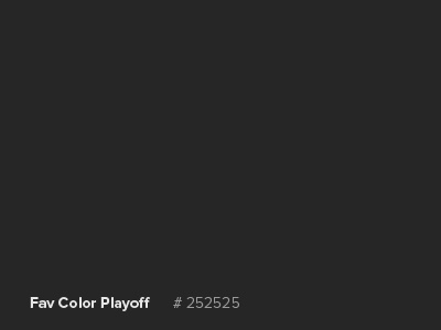 Favorite color playoff