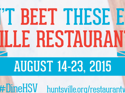 Huntsville Restaurant Week Banner branding print restaurant restaurant week tourism travel
