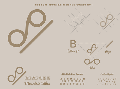 Bespoke Mountain Bikes adobe adobedesign behance bespoke branding custom design dribble dribbleartist font illustration inspiration inspire logo logodesign mountain mountain bike simple sleek sport