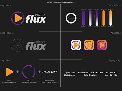 Flux adobe behance branding challenge design energy font fun graphic design illustration illustrator inspiration inspire logo logodesign ui ux vector young youth