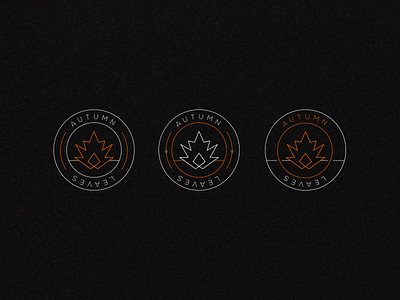 Autumn Leaves autumn badge badges leaf leaves logo logos