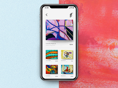 The Gallery app application art artistic colors gallery galleryapp painters painting ui ux