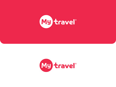 My Travel agency airplane brand icon identity logo my plane red travel traveling