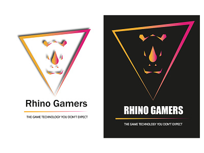 Rhino game Brand design graphic design illustration logo