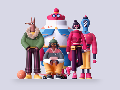 GANG 2d 3d character character design characterdesign characters colors gang graphic illustration team