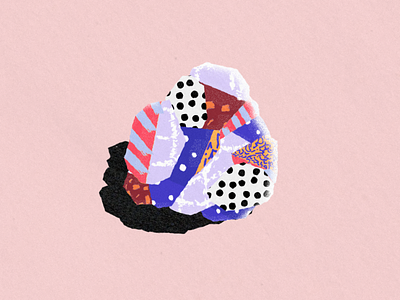 Shifumi - Rock 2d illustration patterns play rock