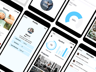 GymPal 1.0 gym app interaction design mobile apps ui ux uxdesign