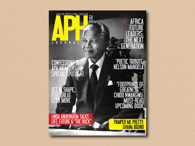 APH Journal cover editorial layout magazine newspaper photography print publication typography