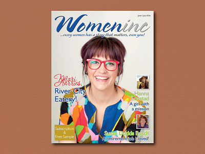 Womeninc Magazine cover editorial layout magazine newspaper photography print publication typography