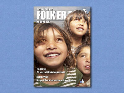 Folk er Folk cover editorial layout magazine newspaper photography print publication typography