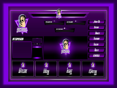 Twitch Overlay full Package