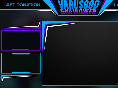 Streamer Twitch Overlay free Template