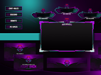 Streamer Twitch Overlays Template fortnitecommunity