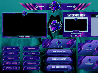 Twitch Overlay Template by F.I Shamim Ahmed on Dribbble