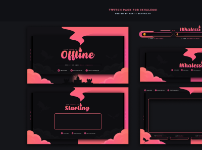 Twitch Overlay Template by F.I Shamim Ahmed on Dribbble