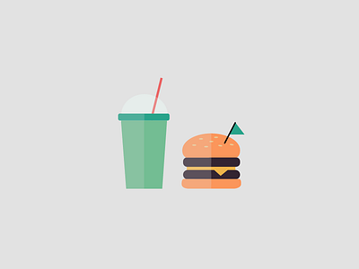 Shake n' Burger food hamburger illustration vector