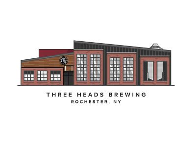 Three Heads Brewing architecture brewery building buildings new york rochester three heads upstate