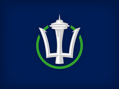 Seattle Seaborn hockey hockey logo nhl seattle sports sports logo trident