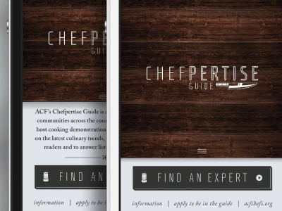 Chefpertise Guide Web App app mobile ui web app