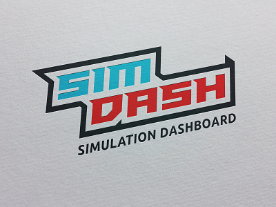 SimDash branding logo vector