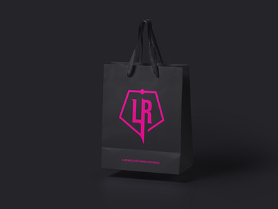 Shopping Bag Living Realms branding logo
