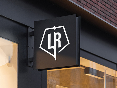 Outdoor sign Living RealmsR branding design icon logo vector