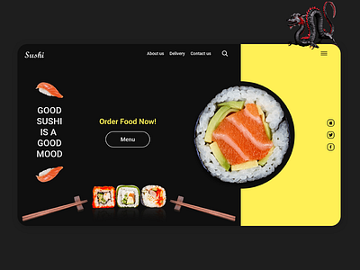 Sushi landing page