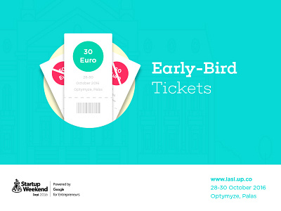 Startup Weekend Iasi 2016 | Early-Bird Tickets conference design early bird entrepreneur event startup tickets weekend