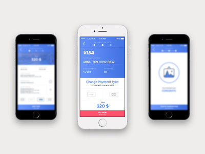Payment Method for Travelling App app card icon illustration payment screen visa