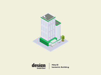 Isometric Building architecture building design gradient illustration isometric