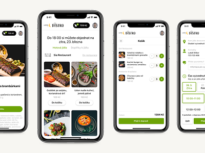 Rohlík.cz Bistro cart component food delivery shopping ui ux web
