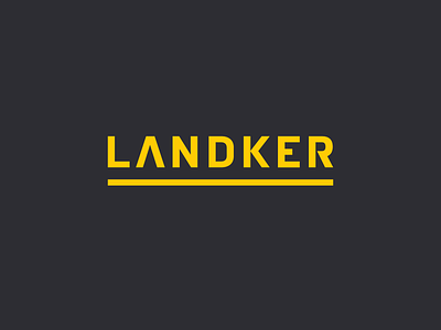 Landker Logo Redesign WIP building construction developer engineering logotype nudista realestate typography