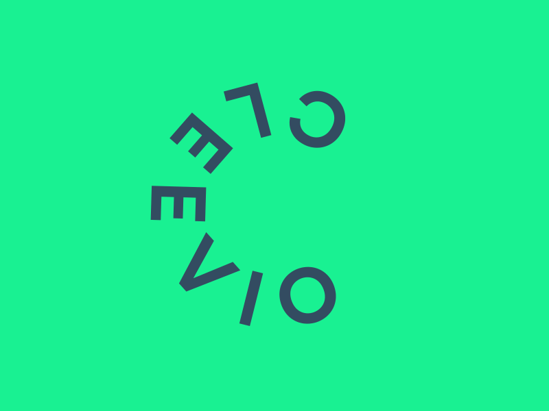 Cleevio Animated Logo Concept [Unused] animation brand branding dynamic fun interactive motion type typography