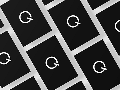 Qubic black card letter post q typography white