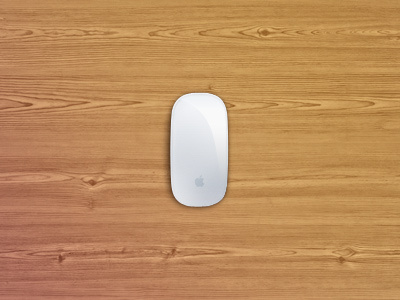 Magic Mouse aluminum apple desk icon illustration keyboard multitouch translucent wireless wood