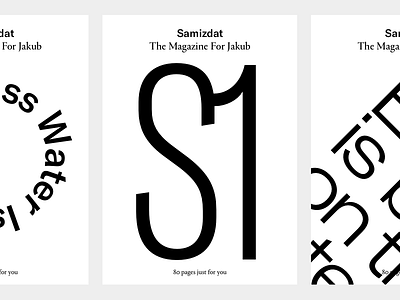 Samizdat 3 cover magazine minimal typography