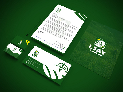 LJAY FARMS LTD (BRANDING) agriculture branding design farm graphic design logo stationery