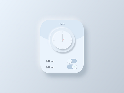 Apple Watch Clock App | Neumorphism